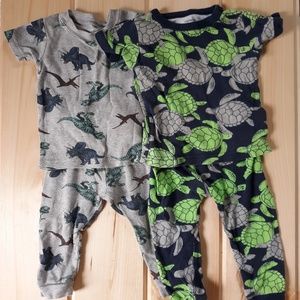 Carter's Dinosaurs & Turtles Pajama Bundle